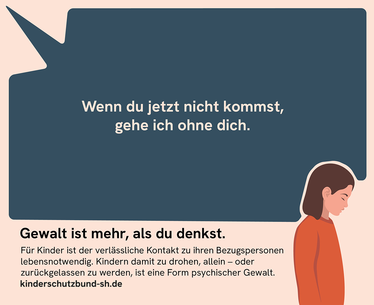 Kampagne Gewalt ist mehr als du denkst. DKSB Landesverband SH